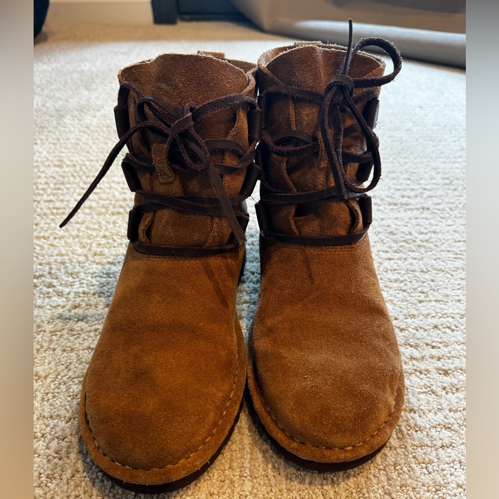 UGG Tan Suede Ankle Boots